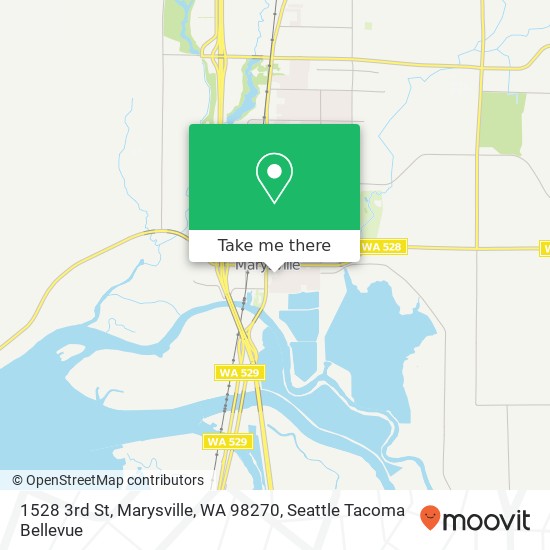 Mapa de 1528 3rd St, Marysville, WA 98270