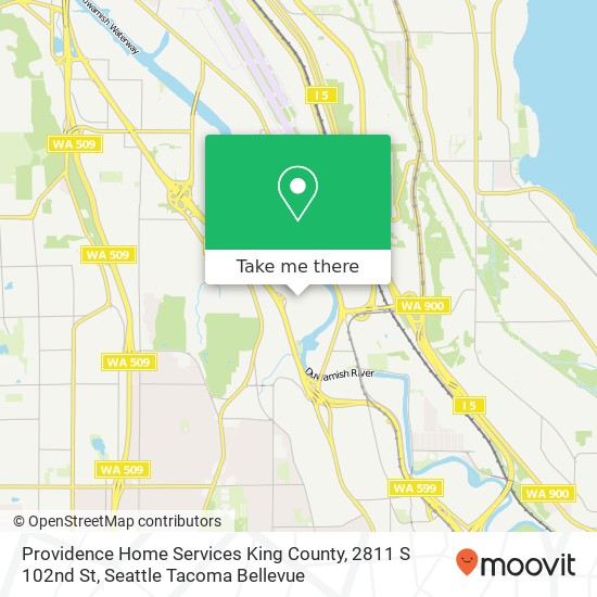 Providence Home Services King County, 2811 S 102nd St map