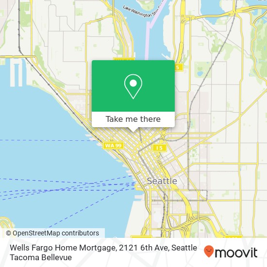 Mapa de Wells Fargo Home Mortgage, 2121 6th Ave