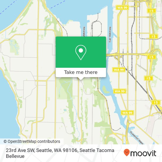 Mapa de 23rd Ave SW, Seattle, WA 98106
