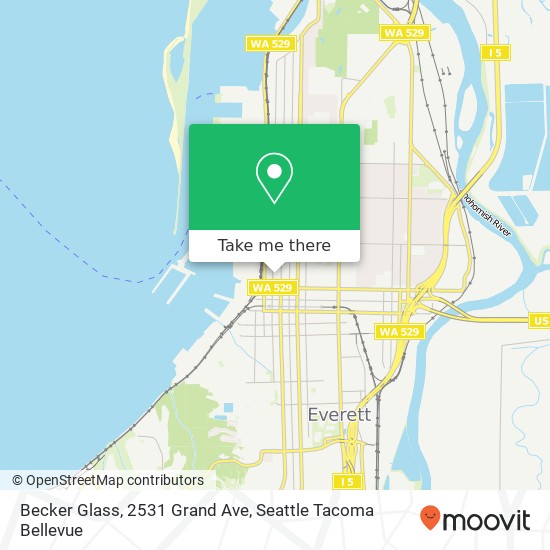 Mapa de Becker Glass, 2531 Grand Ave