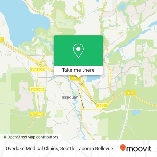 Overlake Medical Clinics map