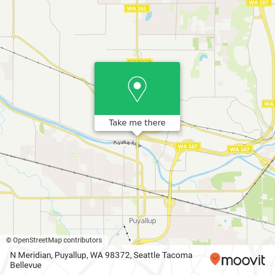 Mapa de N Meridian, Puyallup, WA 98372