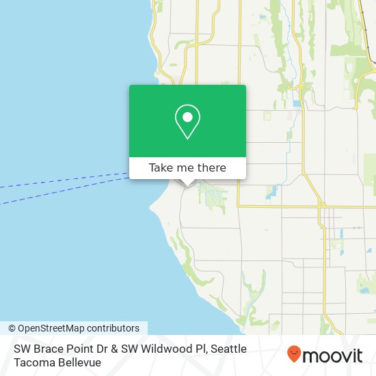 Mapa de SW Brace Point Dr & SW Wildwood Pl