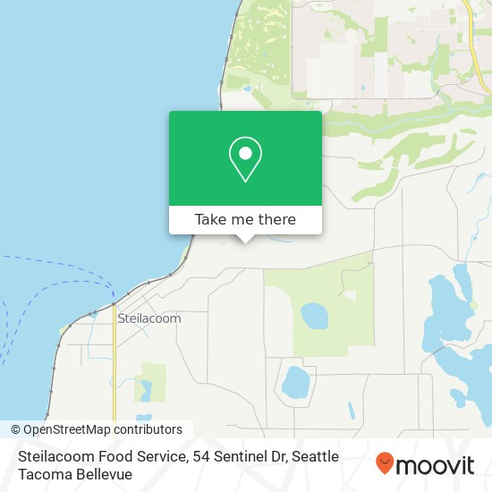 Mapa de Steilacoom Food Service, 54 Sentinel Dr