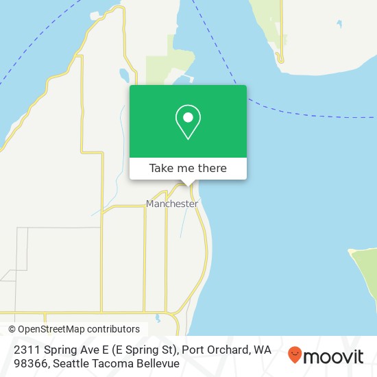 Mapa de 2311 Spring Ave E (E Spring St), Port Orchard, WA 98366