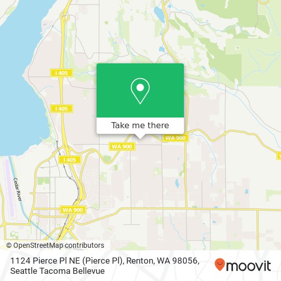 1124 Pierce Pl NE (Pierce Pl), Renton, WA 98056 map