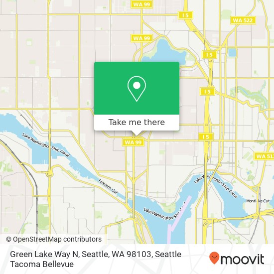 Green Lake Way N, Seattle, WA 98103 map
