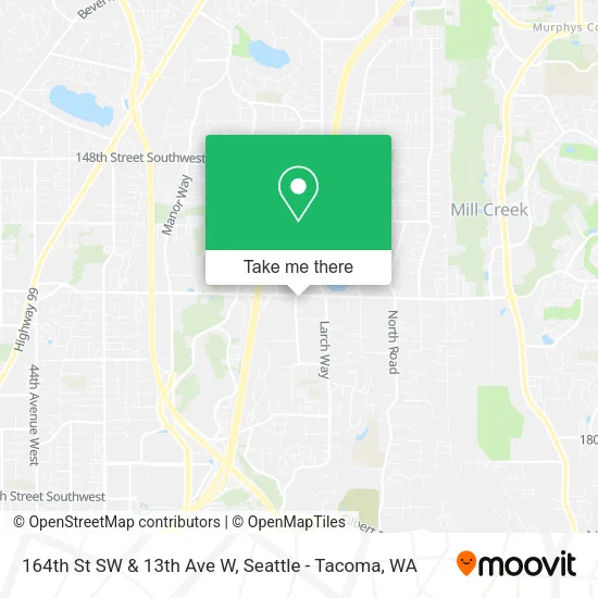 164th St SW & 13th Ave W map