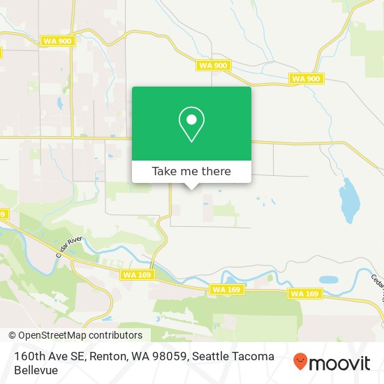 Mapa de 160th Ave SE, Renton, WA 98059