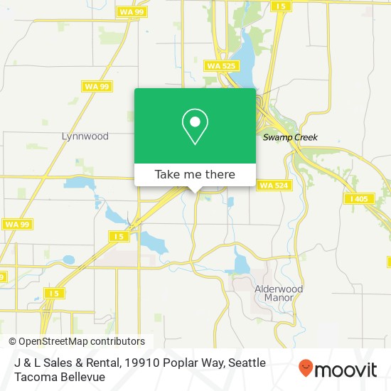 J & L Sales & Rental, 19910 Poplar Way map