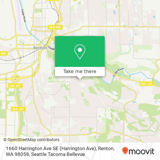 1660 Harrington Ave SE (Harrington Ave), Renton, WA 98058 map