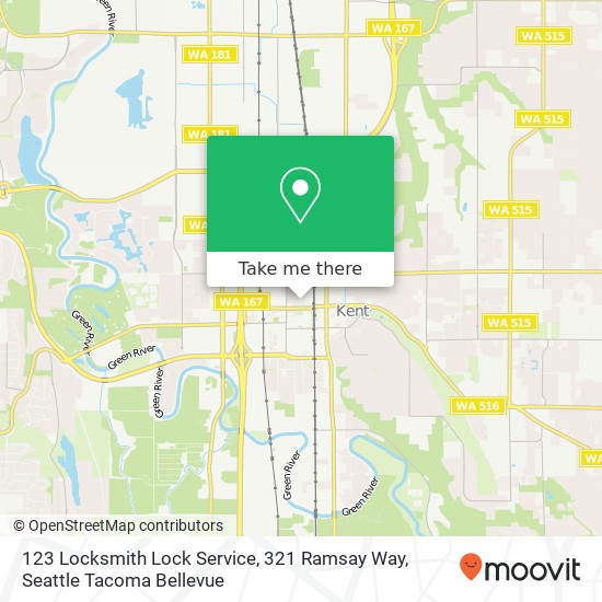 Mapa de 123 Locksmith Lock Service, 321 Ramsay Way