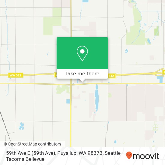 Mapa de 59th Ave E (59th Ave), Puyallup, WA 98373