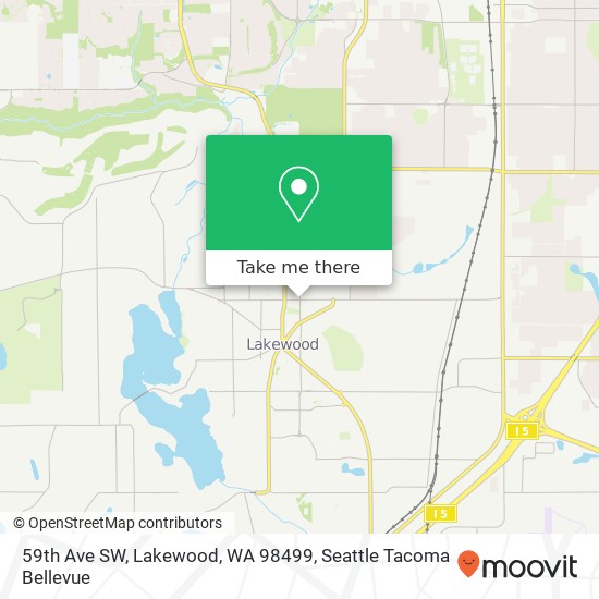 59th Ave SW, Lakewood, WA 98499 map