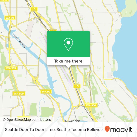 Mapa de Seattle Door To Door Limo