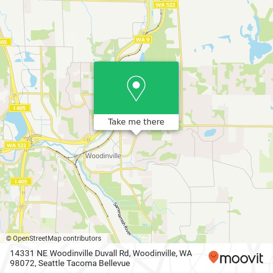 Mapa de 14331 NE Woodinville Duvall Rd, Woodinville, WA 98072