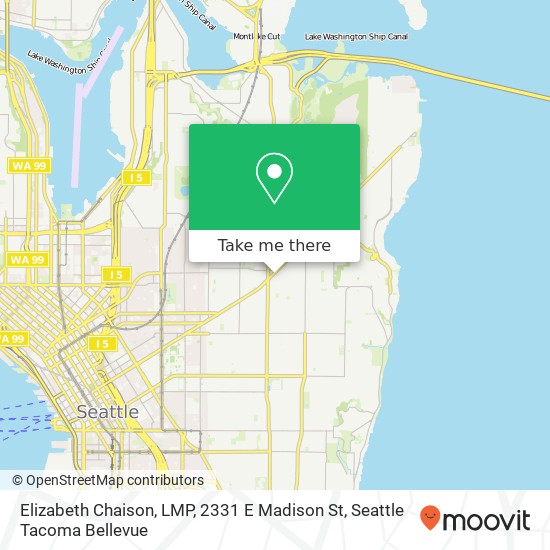 Mapa de Elizabeth Chaison, LMP, 2331 E Madison St