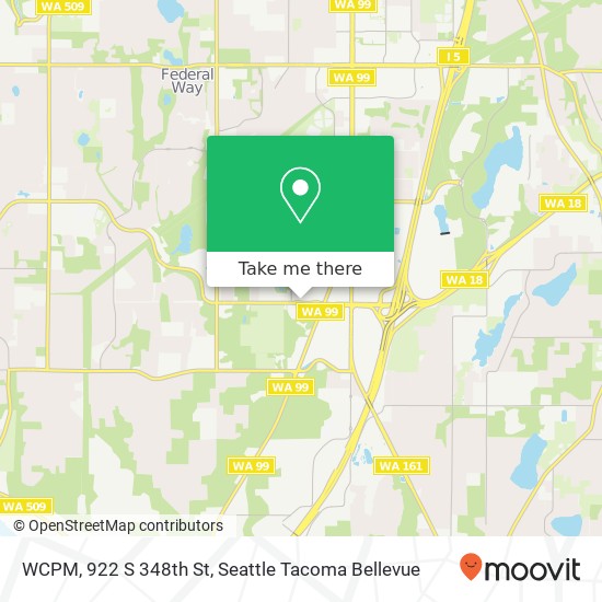 Mapa de WCPM, 922 S 348th St