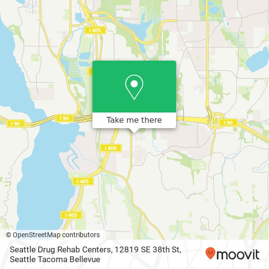 Seattle Drug Rehab Centers, 12819 SE 38th St map