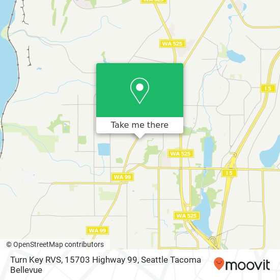 Mapa de Turn Key RVS, 15703 Highway 99