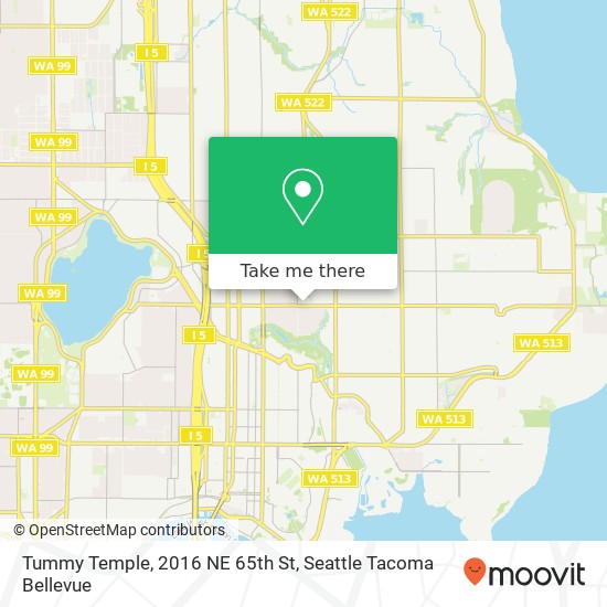 Tummy Temple, 2016 NE 65th St map