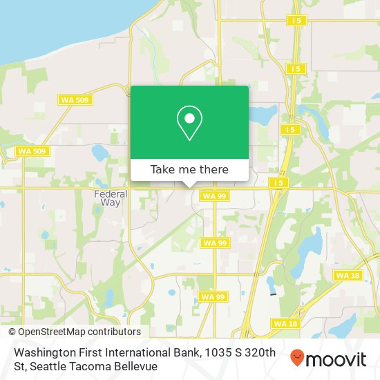 Washington First International Bank, 1035 S 320th St map