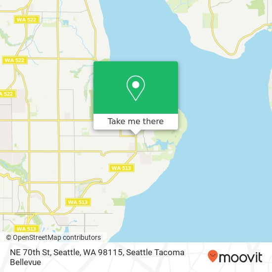 NE 70th St, Seattle, WA 98115 map