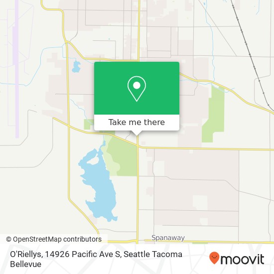 Mapa de O'Riellys, 14926 Pacific Ave S