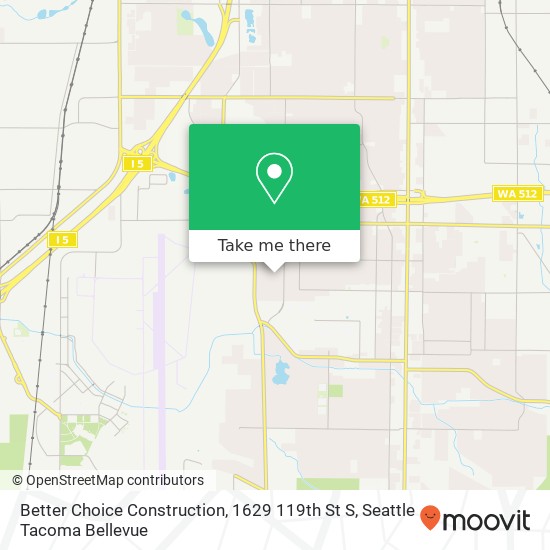 Better Choice Construction, 1629 119th St S map