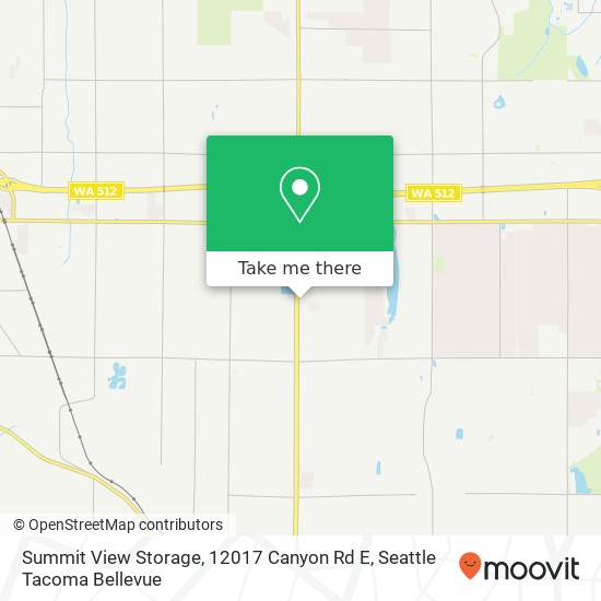 Mapa de Summit View Storage, 12017 Canyon Rd E