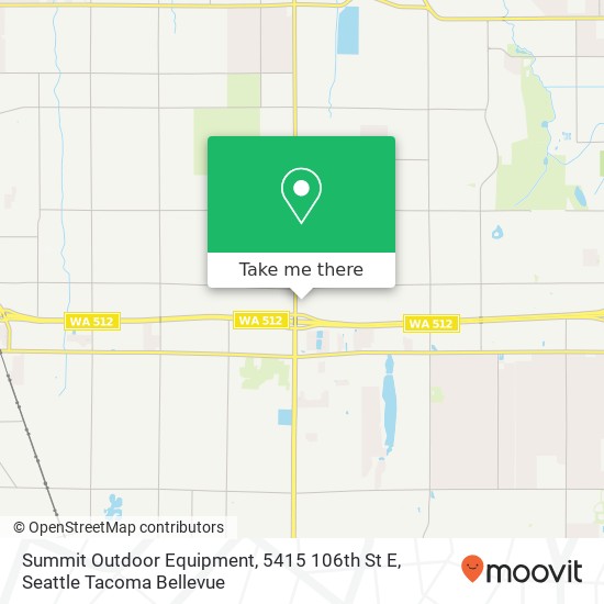 Mapa de Summit Outdoor Equipment, 5415 106th St E