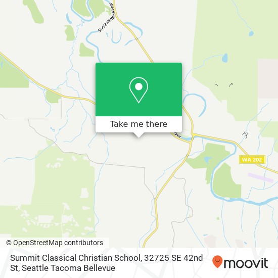 Mapa de Summit Classical Christian School, 32725 SE 42nd St