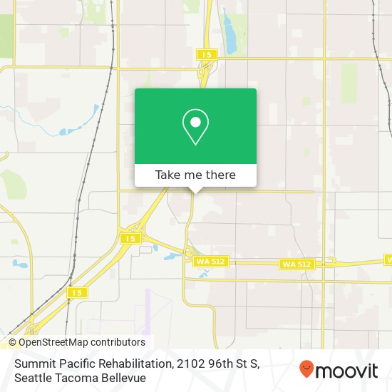 Summit Pacific Rehabilitation, 2102 96th St S map