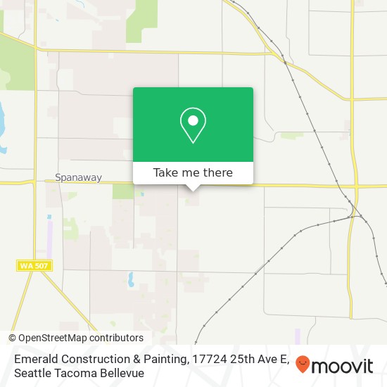 Mapa de Emerald Construction & Painting, 17724 25th Ave E