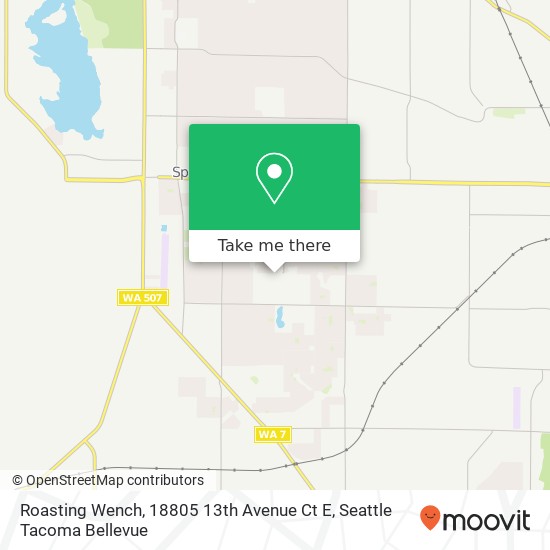 Mapa de Roasting Wench, 18805 13th Avenue Ct E