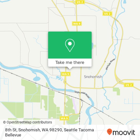 Mapa de 8th St, Snohomish, WA 98290