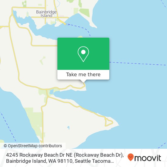 Mapa de 4245 Rockaway Beach Dr NE (Rockaway Beach Dr), Bainbridge Island, WA 98110