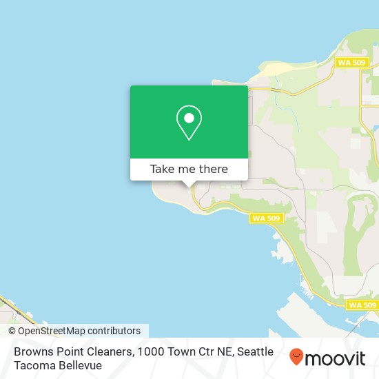 Mapa de Browns Point Cleaners, 1000 Town Ctr NE