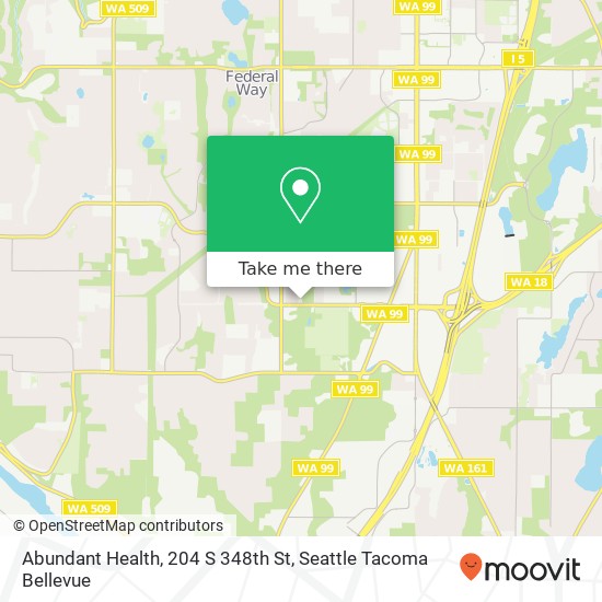 Mapa de Abundant Health, 204 S 348th St