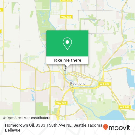 Homegrown Oil, 8383 158th Ave NE map