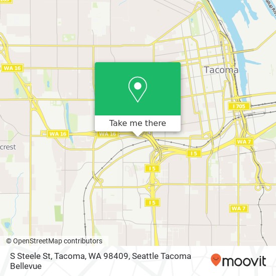 S Steele St, Tacoma, WA 98409 map