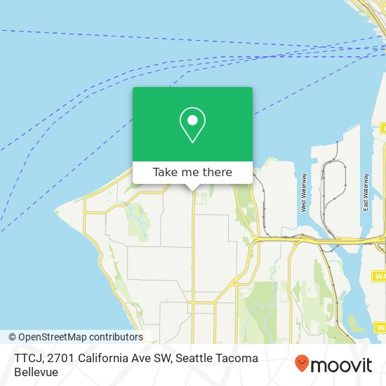 TTCJ, 2701 California Ave SW map