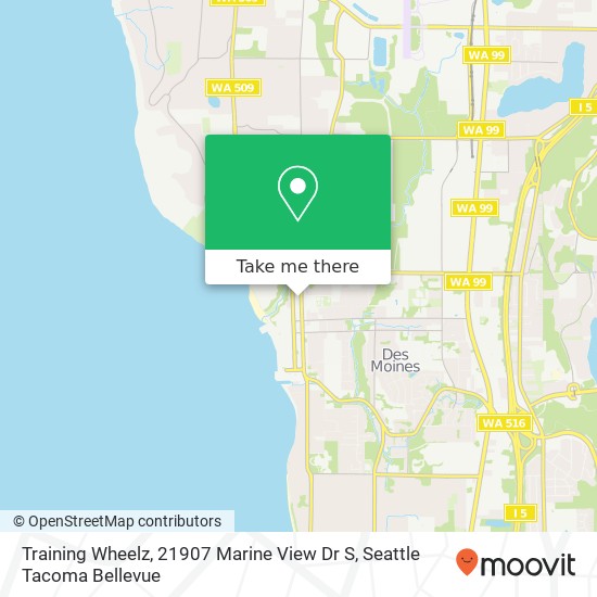 Training Wheelz, 21907 Marine View Dr S map