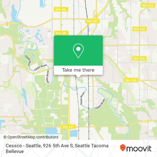 Mapa de Cessco - Seattle, 926 5th Ave S