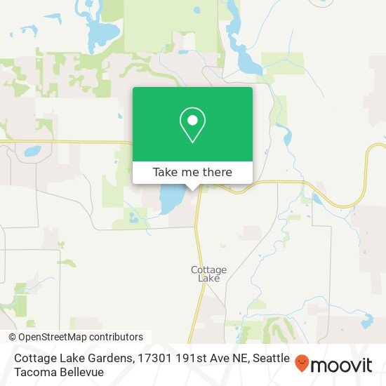 Mapa de Cottage Lake Gardens, 17301 191st Ave NE