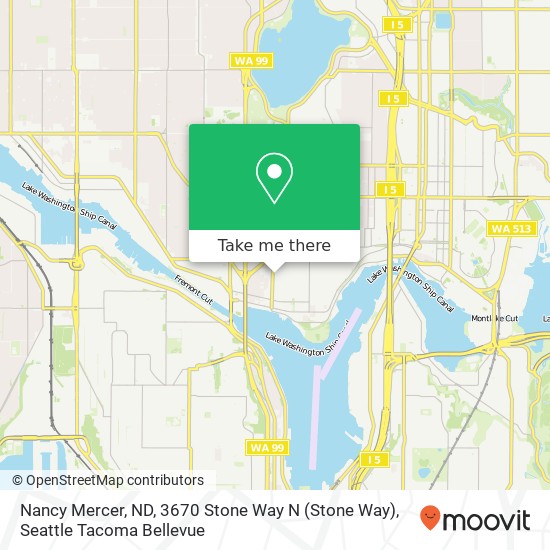 Mapa de Nancy Mercer, ND, 3670 Stone Way N