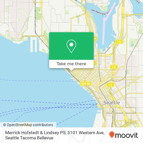 Mapa de Merrick Hofstedt & Lindsey PS, 3101 Western Ave