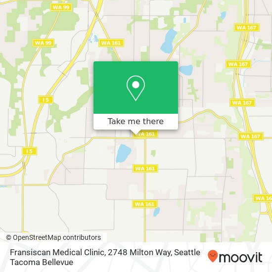 Fransiscan Medical Clinic, 2748 Milton Way map