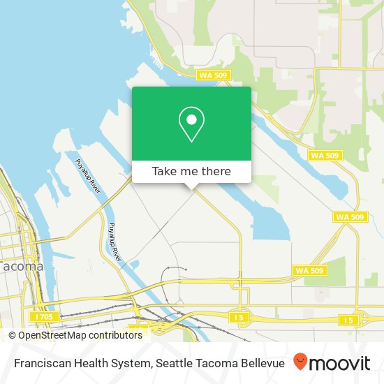 Mapa de Franciscan Health System